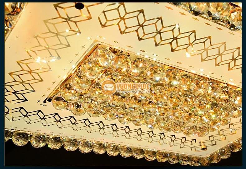 Đèn ốp trần nhập khẩu mạ vàng sang trọng CM254-10